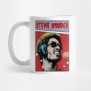 Stevie Wonder  Karaoke Comic Style Art Mug